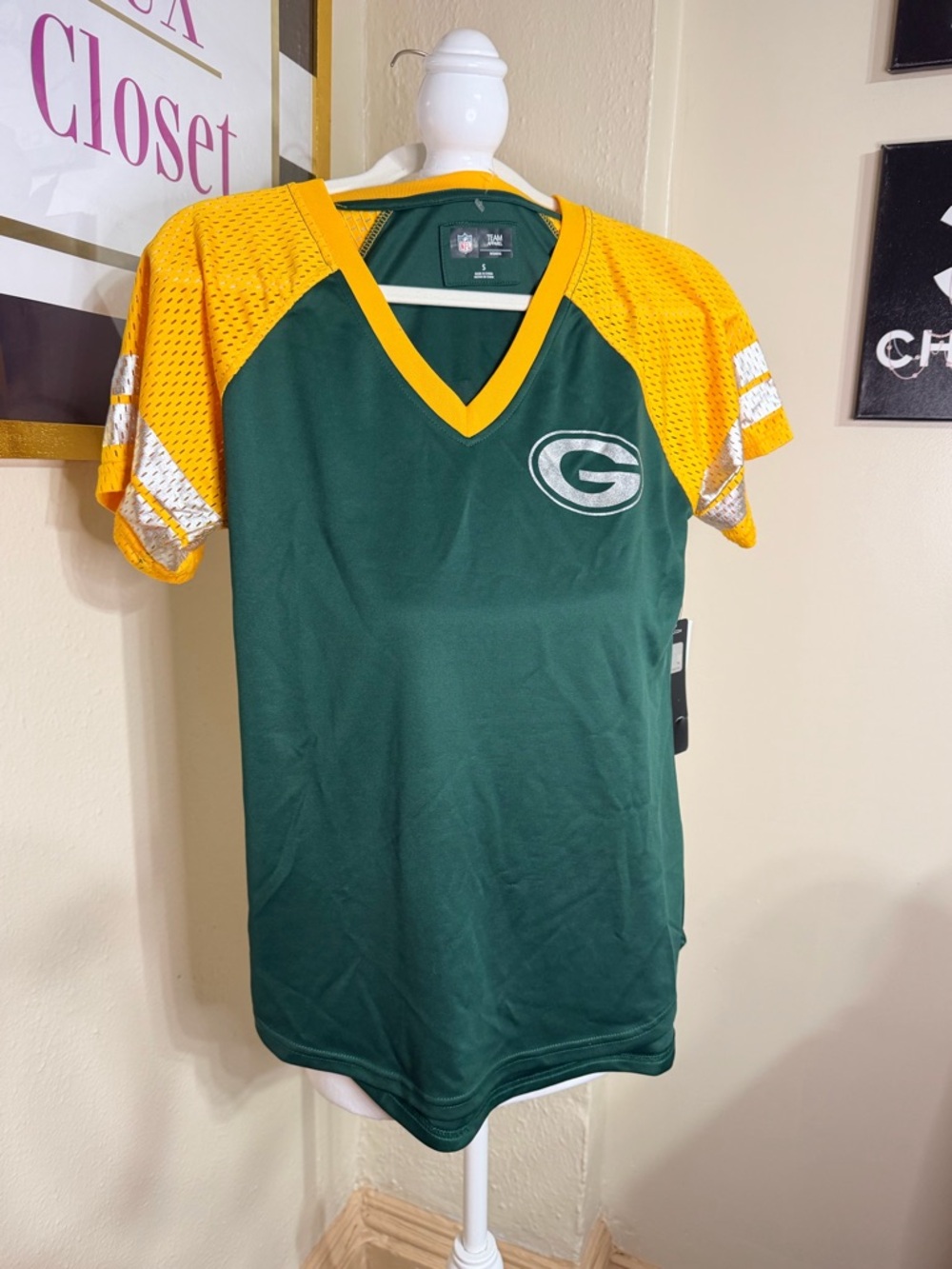 NFL Women's‎ Team Apparel Jersey in Green and Gold